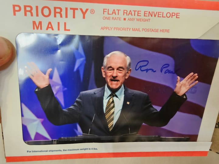 Ron Paul Signed Merch Giveaway